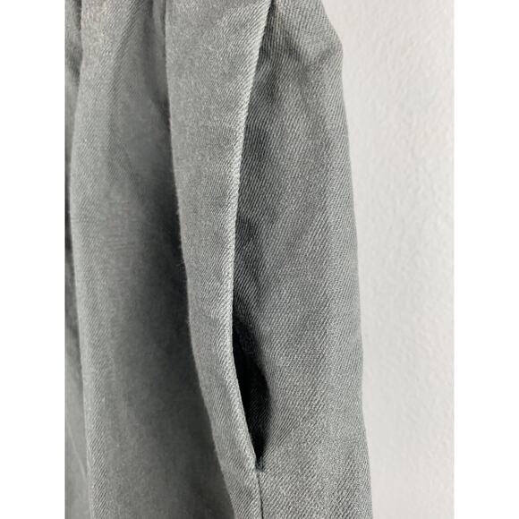 J Crew Skirt womens size 8 Gray Paper Bag Skirt Linen Blend two front pockets - Picture 6 of 6